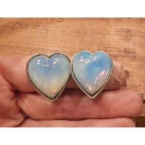 Vintage Claudette Moonstone Clip-on Earrings